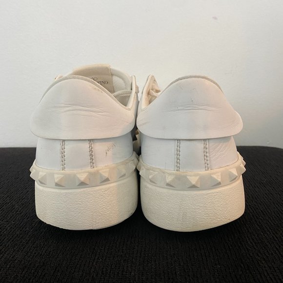 Valentino Garavani Rockstud Untitled Leather Open Sneakers - Picture 4 of 8